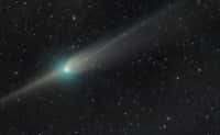 Détails magnifiques de la comète ZTF avec son « anti-queue » visible ces dernières nuits.  © Dan Bartlett, Apod (Nasa)