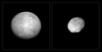 Ces images ont été acquises au moyen de l’instrument Sphere installé sur le Very Large Telescope (VLT) de l’ESO, dans le cadre d’un programme d’étude de 42 des plus grands astéroïdes de notre Système solaire. Elles montrent Cérès et Vesta, les deux objets les plus proéminents de la ceinture d’astéroïdes située entre Mars et Jupiter, dont les diamètres avoisinent les 940 et 520 kilomètres respectivement. Ces deux astéroïdes sont également les plus massifs de l’échantillon constitué. © ESO, Vernazza et al., Mistral algorithm (Onera/CNRS)