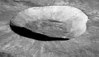 Le cratère Giordano Bruno, situé sur la face cachée de la Lune. © Nasa, Goddard, Arizona State University