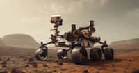Le rover de la Nasa Curiosity a été déposé sur Mars il y a onze ans maintenant. Et il vient de gravir sa pente la plus raide avec succès. Image générée par une IA. © jr-art, Adobe Stock