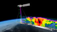 D'une masse de 2,3 tonnes EarthCARE tourne autour de la Terre depuis sur une orbite situé à 390 kilomètres. Il doit fonctionner pendant au moins 10 ans. © ESA, ATG Medialab