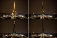 La tour Eiffel sera éteinte, mais durant cinq minutes seulement pour des raisons de sécurité. © AFP Photo Bertrand Langlois