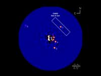 Les quatre exoplanètes découvertes par imagerie directe autour de l’étoile HR 8799. © Keck Observatory