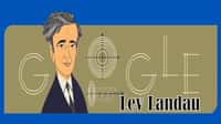 Le prix Nobel de physique Lev Landau dans le Google Doodle. © Google
