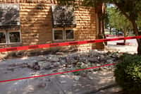 Dégâts matériels dans la ville de Pawnee après le séisme de magnitude 5,6. © Lenzy Krehbiel-Burton, Reuters
