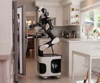 Le Toyota Research Institute (TRI) enseigne à des robots comment effectuer des tâches ménagères. © Courtesy of Toyota Research Institute assistive home robot