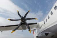 Réduire le poids de la batterie et de sa motorisation permet à l’avion d’embarquer plus de charge utile ou d’augmenter son rayon d’action. © ATR