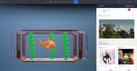 Un aperçu de la nouvelle interface du logiciel de retouche d’images Paint 3D. © Microsoft