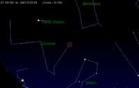 L'essaim d'étoiles filantes des Monocérotides est actif du 27 novembre au 17 décembre. Il doit son curieux nom à la constellation d'où il provient : la constellation de la Licorne, dite Monoceros en latin. © DR