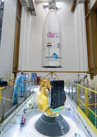 Troisième lancement de l'année pour Arianespace qui doit mettre à poste deux satellites de télécommunications, représentant plus de 8 tonnes de charge utile. © Esa/Cnes/Arianespace/Optive video CSG & JM Guillon