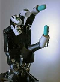 Exemple de main robotique dont les 5 doigts peuvent recevoir un capteur BioTac.&nbsp;©&nbsp;SynTouch LLC