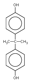 Molécule de bisphénol A