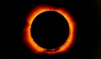 L’éclipse solaire annulaire du 21 juin 2020 : de spectaculaires images. © Doordarshan National, Twitter