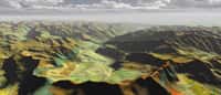 Le BRGM a développé une carte 3D des Pyrénées contenant des milliers d’informations sur la nature du sous-sol. © BRGM