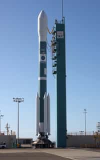 Le satellite en perdition a peut-être été lancé par une fusée Delta II sur la base Vandenberg, de l'armée de l'air US. © Vandenberg Air Force Base