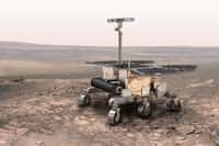 Un dessin (réalisé en 2010) de ce que pourrait être le futur rover de la mission Exomars. Une étroite collaboration internationale est nécessaire pour ce genre de mission et les scientifiques de nombreux pays travaillent ensemble durant des années. © Esa