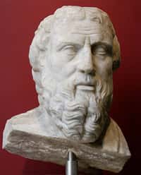 Hérodote vécut de 482 (ou 484, une incertitude demeure) à 420 avant J.-C. Il écrivit l'une des plus longues œuvres de l'Antiquité, Histoires ou Enquête. © Wikimedia common, DP
