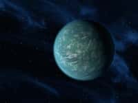 Une vue d'artiste de Kepler 22b. © Nasa/Ames/JPL-Caltech