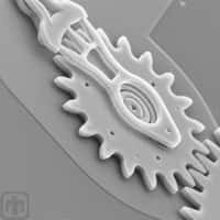 Un engrenage de quelques microns.  © Sandia National Laboratories, SUMMiTTM Technologies