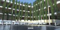 Le jardin suspendu, une des attractions du pavillon français à l'Exposition universelle de Shangai. © Dassault Systèmes