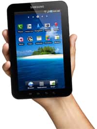 La Galaxy Tab de Samsung tient dans la main. © Samsung