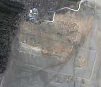 Une cité égyptienne découverte par Sarah Parcak en 2007 grâce à une imagerie infrarouge par satellite. © Sarah Parcak/Live Science