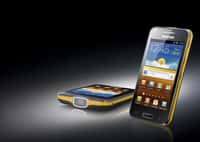 Prouesse. Avec ce Galaxy Beam, Samsung est parvenu à intégrer un picoprojecteur dans un smartphone aux dimensions relativement réduites. © Samsung