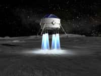 Pour l’Europe, ce serait évidemment une grande première que de débarquer sur la Lune. Sa seule mission lunaire a consisté à envoyer autour de la Lune en 2003 le petit démonstrateur Smart-1 propulsé par un moteur ionique.&#8232; © Astrium