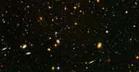 Des astronomes de l’université du Lancashire central (Royaume-Uni) annoncent avoir observé un « Arc géant » de 3,3 milliards d’années-lumière de long. Une structure tellement immense qu’elle pourrait ébranler le principe cosmologique. © allexxandarx, Adobe Stock