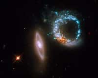 Les galaxies en collision Arp 147. Crédit Nasa/Hubble