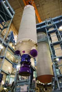 Si la Nasa retient le projet de système de lancement Liberty lors de la prochaine phase de CCDev, prévue fin août, Astrium est prêt à livrer à ATK, aux&nbsp;États-Unis, un étage EPC en vue d’un vol d’essai dès 2014. © Remy Decourt
