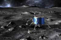 Astrium va plancher sur un véhicule d’atterrissage et un rover lunaire. L'étude pourrait déboucher sur une mission bien réelle. Crédit Astrium / 2010