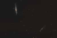Les galaxies de la Baleine et de la Crosse. © M. Simet