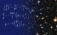 Les équations d'Einstein pour la cosmologie du modèle standard contiennent un terme décrivant une énergie particulière dans l'univers. L'étude des galaxies a montré que ce terme existait bien, il s'agit de l'énergie noire, qui accélère l'expansion du cosmos depuis quelques milliards d'années. © Shane L. Larson