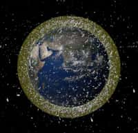 La Terre est entourée de plus de 20.000 débris spatiaux, flottants entre 800 et 1.400 km d’altitude. © Esa