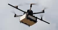 Le drone livreur de La Poste a été développé par l’entreprise varoise Atechsys. ©AFP Photo, Boris Horvat
