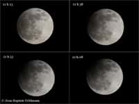 Un simple appareil numérique de type bridge et doté d'un zoom puissant, a permis de révéler la progression de l'ombre terrestre sur la Lune, au cours de l'éclipse partielle du 25 avril 2013. © Jean-Baptiste Feldmann