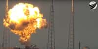 Le 1er septembre 2016, à Cap Canaveral (Floride, États-Unis), le Falcon 9 de Space X a explosé. Un banal essai à feu des&nbsp;moteurs de l’étage principal était en cours. © USLaunchReport, YouTube