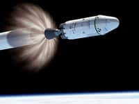 Moins d’un an après le premier vol réussi de sa capsule Dragon, SpaceX s’apprête à transformer l’essai. Si elle a réussi à convaincre la Nasa de fusionner les deux vols de démonstration restants en une seule mission, le feu vert russe pour s'amarrer à l'ISS n'est pas encore gagné. © SpaceX