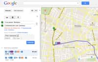 Les horaires de métro et de train sont désormais consultables sur Google Maps, ici un exemple à Bordeaux. © Numerama