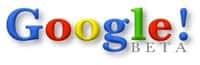 A l'instar de Yahoo!, la toute première version de Google beta incluait un point d'exclamation. Crédit Google.