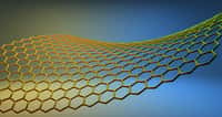 Les feuillets de graphène basiques sont constitués d'un réseau d'atomes de carbone aux sommets d'hexagones, comme le montre cette image d'artiste. D'autres feuillets avec des atomes et des arrangements différents sont aussi considérés dans les recherches sur les nouveaux matériaux. © Shilova Ekaterina, shutterstock 