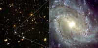 On s'attend à ce que l'E-ELT résolve les galaxies du champ profond obtenu par Hubble (HDF, Hubble Ultra Deep Field). Ces galaxies sont les premières de l'univers. ©&nbsp;Nasa