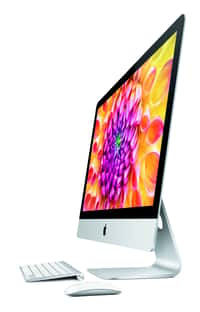 Le nouvel iMac n’a finalement pas hérité d’un écran Retina,  mais d’un design encore affiné qui devrait en faire l’ordinateur de  bureau hype par excellence. © Apple