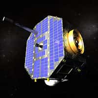 Le satellite Ibex en orbite (vue d'artiste). Crédit Nasa