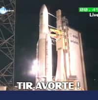 (Mise à jour) Tir avorté de la première Ariane 5 ''10 tonnes'' avec deux satellites à bord