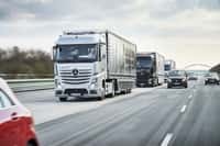 Daimler Trucks, filiale du constructeur allemand Mercedes-Benz, faisait partie des six marques de poids lourds participant à ce concours européen. © Daimler Trucks