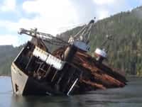 En Colombie-Britannique, au Canada, le bateau Seaspan Phoenix transporte et délivre du bois d’une manière très particulière. © Capture d'écran, Vitaly Petrukhin, YouTube