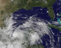 La tempête tropicale Ingrid s'est formée le 13 septembre 2013, dans la baie de Campeche. Elle est devenue un ouragan le lundi 16 septembre, et se dissipe depuis. © Nasa
