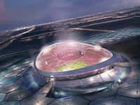 Le Lusail Iconic Stadium est le stade qui accueillera la cérémonie d’ouverture ainsi que la finale de la Coupe du monde 2022 au Qatar. Sa construction coûtera à elle seule 38 milliards de dollars (environ 34 milliards d'euros au cours actuel). © Supreme Committee for Delivery &amp; Legacy Technical Delivery Office, Fifa